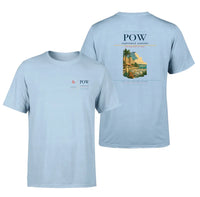 Thumbnail for Portorož Airport (POW) design printed on light blue double-side t-shirt