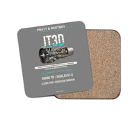 Thumbnail for JT3D design on gray 1 piece coaster