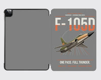 Thumbnail for F-105D Thunderchief design on gray ipad tablet case