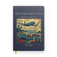 Thumbnail for VINTAGE G4367 - The Storm Surge Patrol - Designed Notebooks design on navyblue