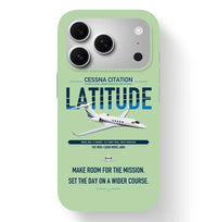 Thumbnail for Cessna Citation Latitude design on light green magsafe iphone case, for iPhone 17 Pro