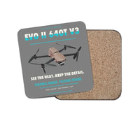 Thumbnail for Autel EVO II Dual 640T V3 design on gray 1 piece coaster