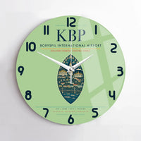 Thumbnail for Boryspil International Airport KBP Wall-Clock No-Frame - Light Green
