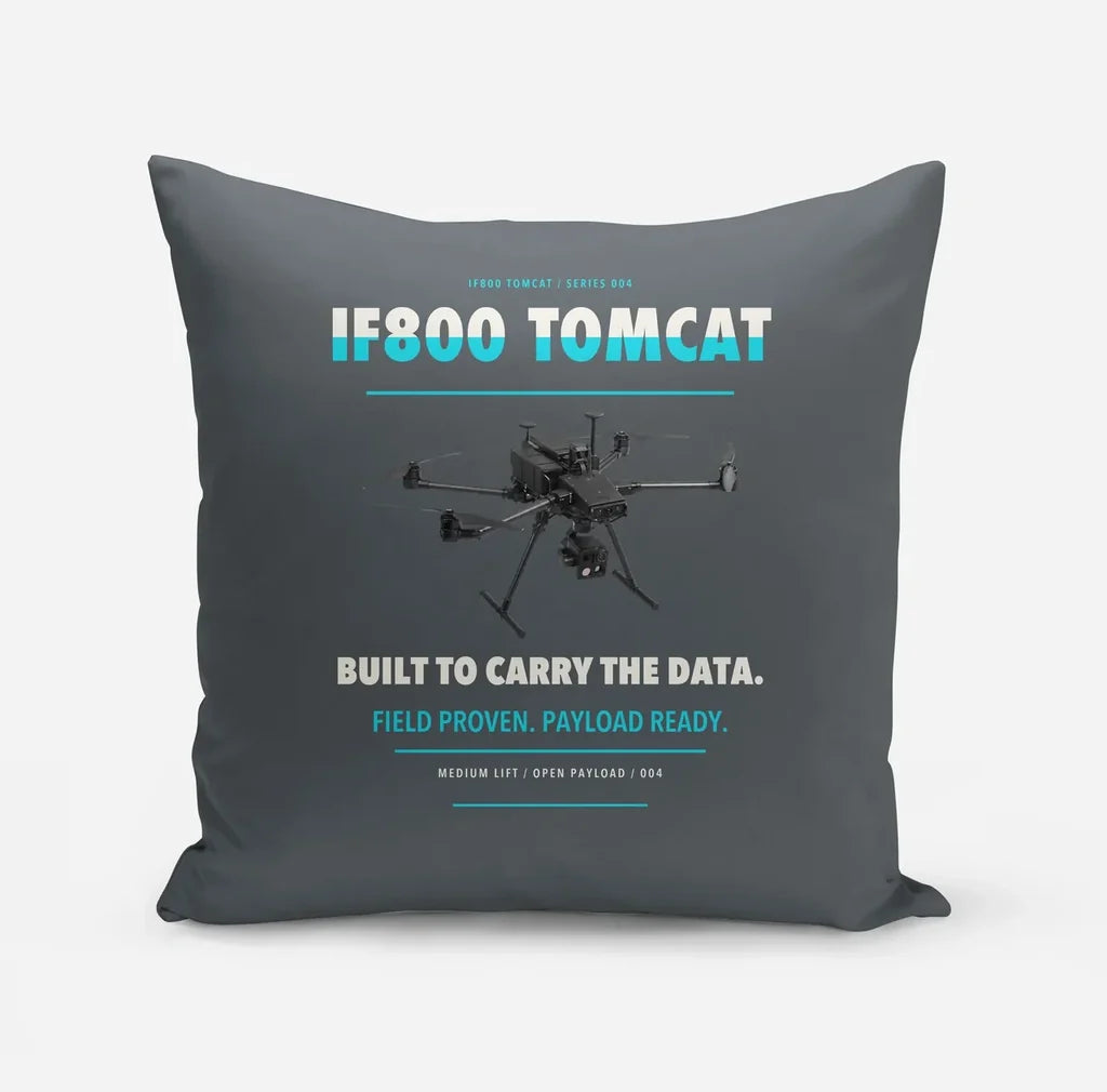 Inspired Flight IF800 Tomcat design on gray pillow
