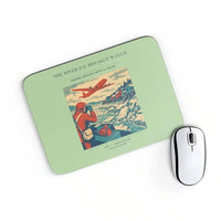 Thumbnail for VINTAGE G4491 - The River Ice Breakup Watch - Designed Mouse Pads design on lightgreen rectangle
