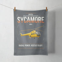 Thumbnail for Bristol Sycamore HR14 design on gray towel