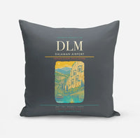 Thumbnail for Dalaman Airport (DLM) design on gray pillow