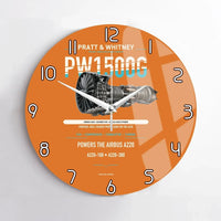 Thumbnail for PW1500G design on orange no frame wall clock