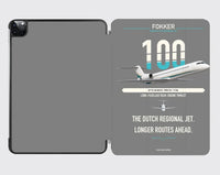 Thumbnail for Fokker 100 design on gray ipad tablet case