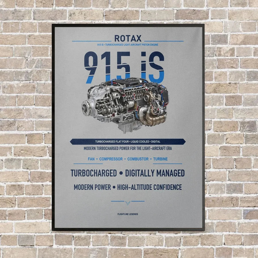 915 iS vertical canvas print - framed - light gray background