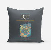 Thumbnail for Coronel FAP Francisco Secada Vignetta International Airport (IQT) design on gray pillow