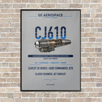 Thumbnail for CJ610 vertical canvas print - framed - light gray background