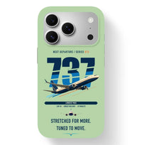 Thumbnail for Boeing 737 MAX 10 design on light green magsafe iphone case