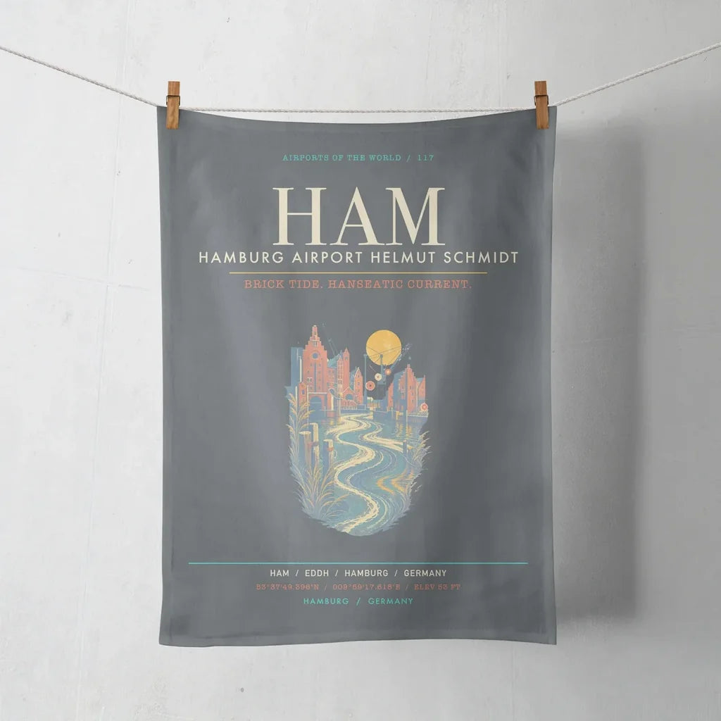 Hamburg Airport Helmut Schmidt HAM - Elbe Brick Tide Signal - Gray