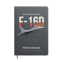 Thumbnail for F-16D Fighting Falcon Two Seats One Falcon design on gray notebook