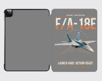 Thumbnail for F-A-18E Super Hornet design on gray ipad tablet case