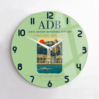 Thumbnail for Izmir Adnan Menderes Airport ADB Wall-Clock No-Frame - Light Green