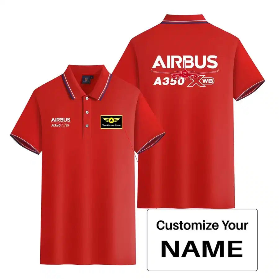 Customisable Airbus A350 Polo Shirt - view 11