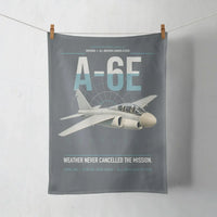 Thumbnail for A-6E Intruder design on gray towel