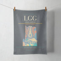 Thumbnail for Liège Airport (LGG) design on gray towel