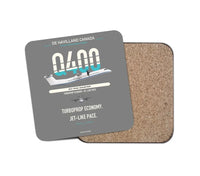 Thumbnail for De Havilland Dash 8-400 design on gray 1 piece coaster