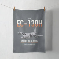 Thumbnail for EC-130H Compass Call design on gray towel