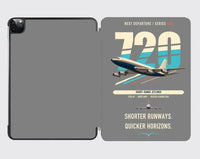 Thumbnail for Boeing 720B design on gray ipad tablet case