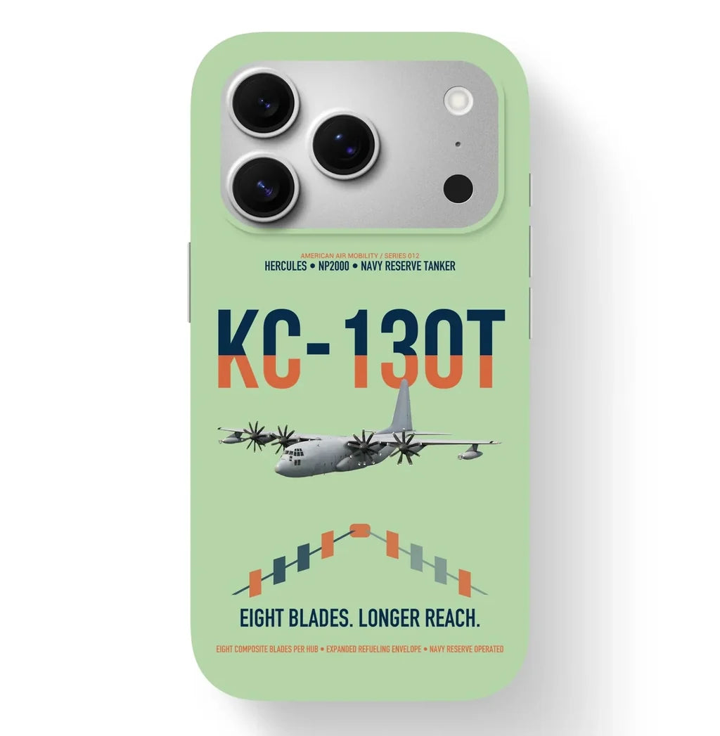 KC-130T NP2000 design on light green magsafe iphone case, for iPhone 17 Pro