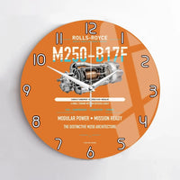 Thumbnail for M250-B17F design on orange no frame wall clock
