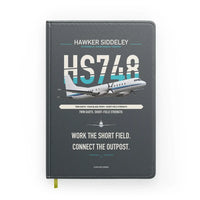 Thumbnail for Hawker Siddeley HS 748 Series 2A design on gray notebook