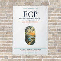 Thumbnail for Northwest Florida Beaches International Airport ECP vertical canvas print - no frame - white background