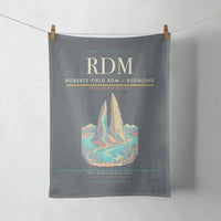 Thumbnail for Roberts Field (RDM) design on gray towel