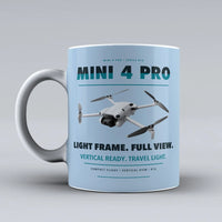 Thumbnail for Mini 4 Pro Mug design on light blue dji