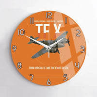 Thumbnail for Bristol Beaufighter TF X design on orange no frame wall clock