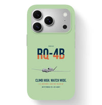 Thumbnail for RQ-4B Global Hawk design on light green magsafe iphone case, for iPhone 17 Pro