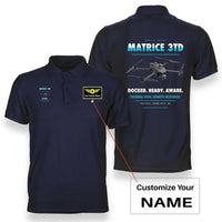 Thumbnail for DJI Matrice 3TD design on navy blue polo with custom name badge