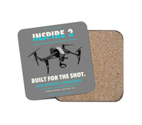 Thumbnail for DJI Inspire 2 design on gray 1 piece coaster