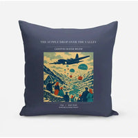 Thumbnail for VINTAGE G4512 - The Supply Drop Over The Valley - Designed Pillows design on navyblue
