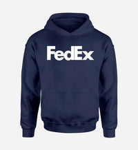 Thumbnail for FedEx logo printed on navy blue hoodie