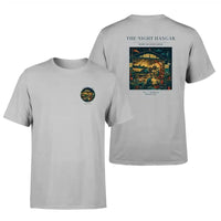 Thumbnail for VINTAGE G4049 - The Night Hangar - Double-Side T-Shirt design on lightgray double side t shirt