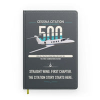 Thumbnail for Cessna Citation 500 - Citation I design on gray notebook