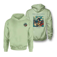 Thumbnail for VINTAGE G4085 - The Cargo Kings - Double-Side Hoodie design on lightgreen double side