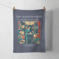 Thumbnail for VINTAGE G4216 - The Sleeper Berth - Designed Towels design on navyblue