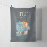 Thumbnail for Sandefjord Airport, Torp (TRF) design on gray towel