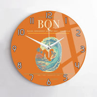 Thumbnail for Rafael Hernández Airport (BQN) design on orange no frame wall clock