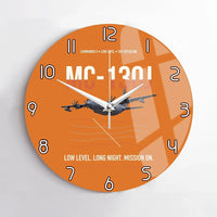 Thumbnail for MC-130J COMMANDO II design on orange no frame wall clock