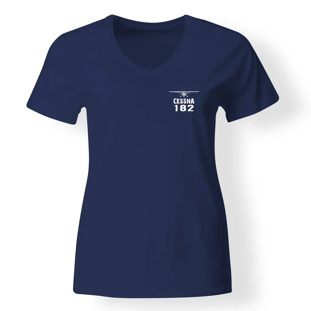Cessna 182 & Plane Designed V-Neck T-Shirts - view 11