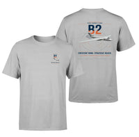 Thumbnail for Handley Page Victor B2 design on light gray t-shirt, double-side print