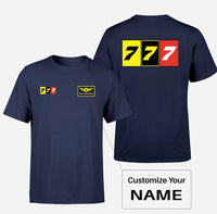 Thumbnail for Flat Colourful 777 Designed Double-Side T-Shirts - view 11
