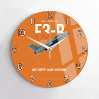 Thumbnail for Dassault Rafale C — F3-R standard design on orange no frame wall clock